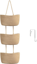 3-Tier Cotton Jute Hanging Organizer