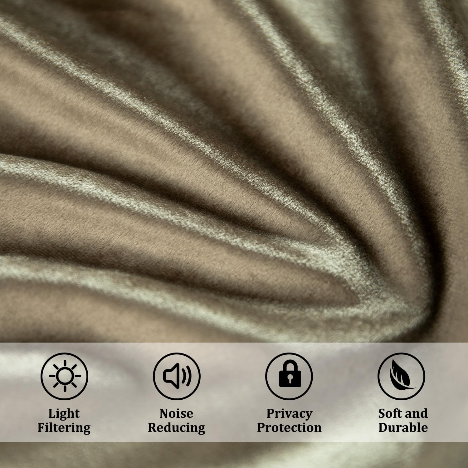 Brown Velvet Beaded Window Swag Valance