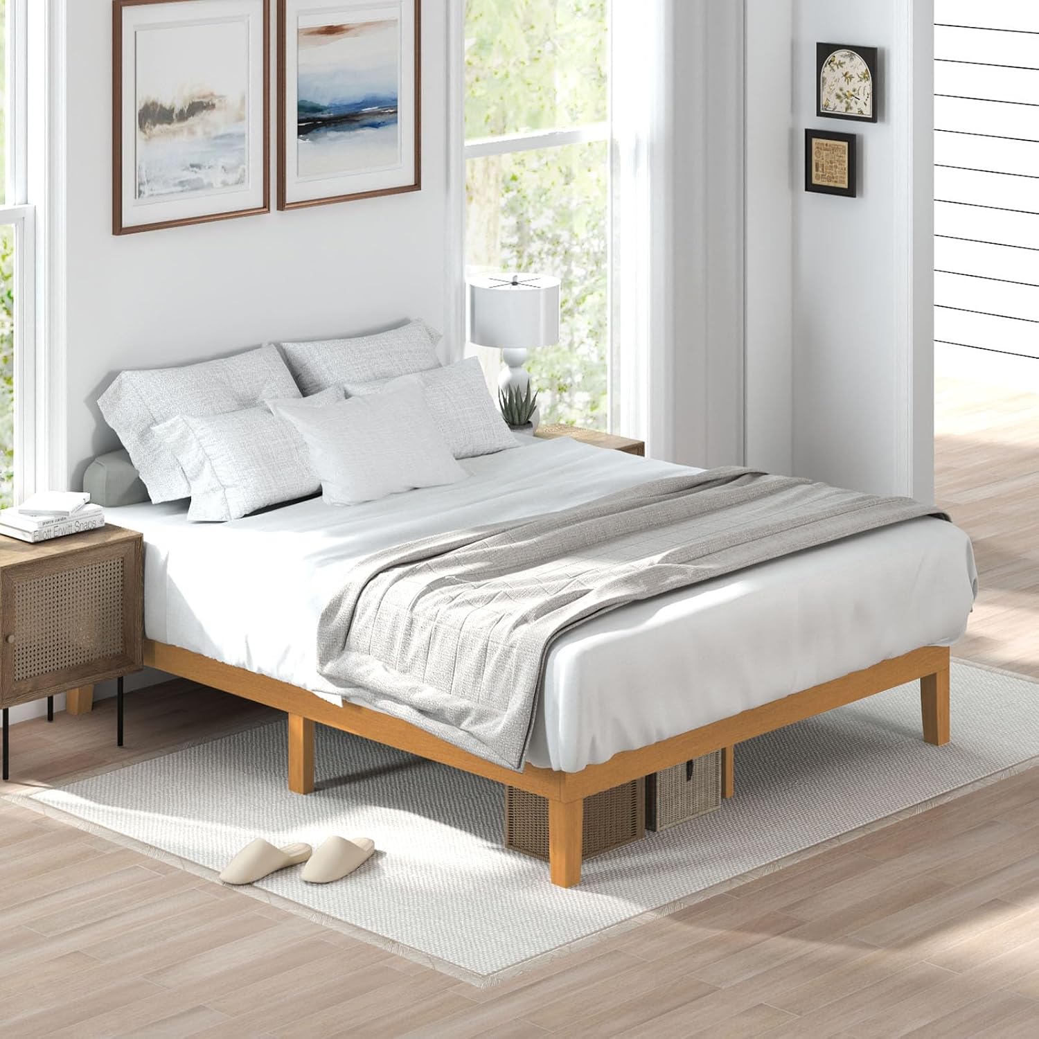 Heavy Duty Full Platform Bed With Underbed Storage