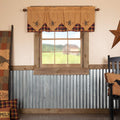 Primitive Star Pip Layered Kitchen Valance