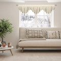 Beige Blackout Rod Pocket Window Valance