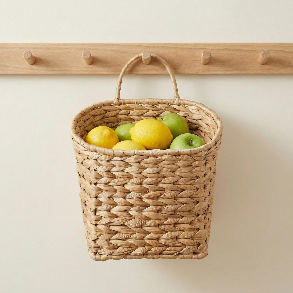 Set Of 2 Woven Wall Hanging Baskets