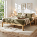 Minimalist Queen Wood Platform Bed Frame