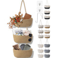 3 Tier Woven Wall Storage Baskets